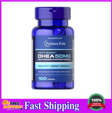 Puritan's Pride DHEA 50mg, 100 Tablets for Healthy Aging, 3-Month Supply