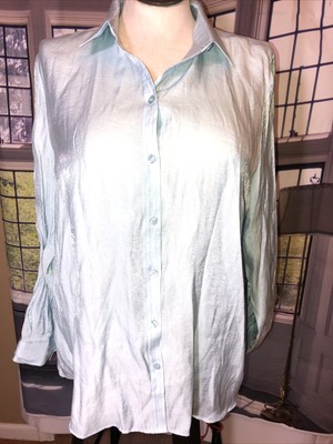 Chicos 3 XL Button Up Collared Shirt 