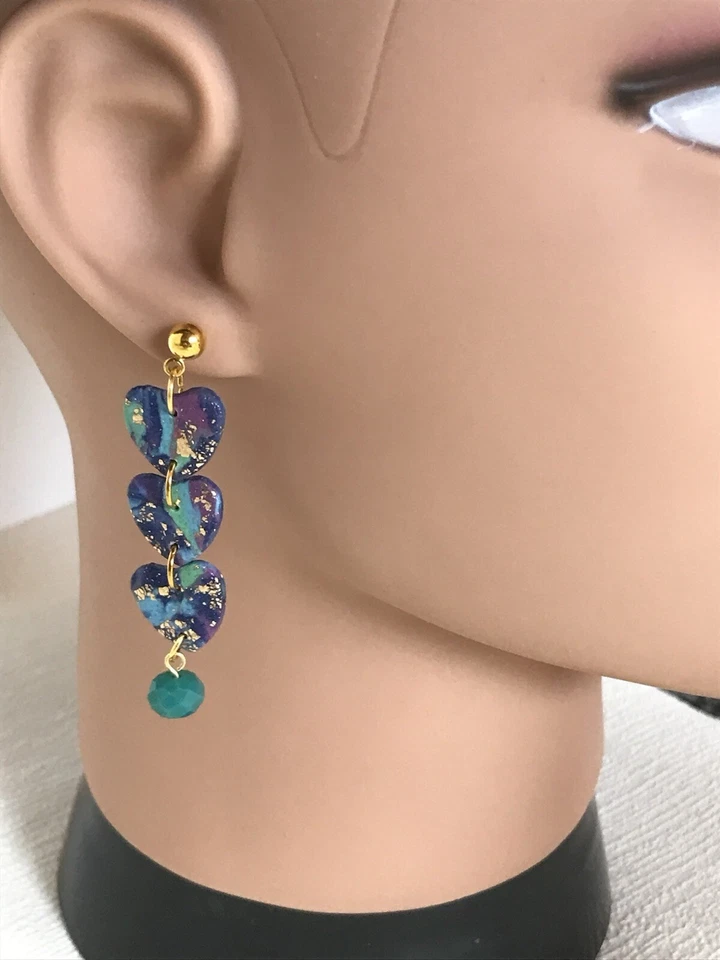 Ohrringe Polymer Clay Handmade 