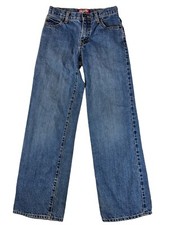 Old Navy Jeans Blue Denim Karate Slim Straight Leg Med. Wash Boys Youth Size 14