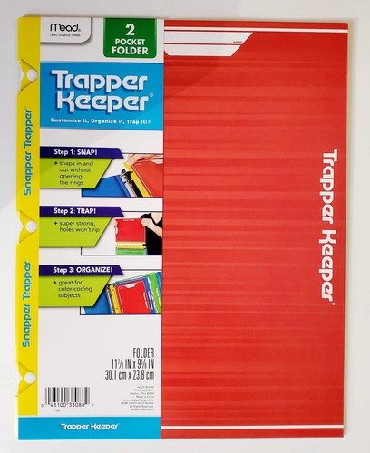 Mead Snapper Trapper Keeper 2 Pocket Folder, Assorted Colors - 第 6/6 張圖片