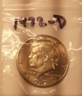 1972-D Kennedy Half Dollar, Circulated but NICE !