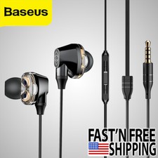 Baseus 3.5mm Wired Earphone Earbud with Mic and Volume Control