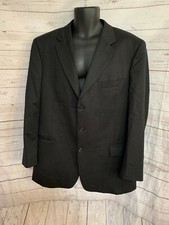Jos. A. Bank Men  s Black Three Buttons Front Pockets Suit Jacket