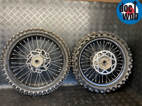 Kawasaki KXF250/450 2006-2018 Used genuine oem 19" + 21" Black wheel set WR094 - Picture 2 of 2