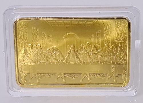 Goldbarren  (Vergoldet) DAS LETZTE ABENDMAHL - JESUS CHRISTUS - in PP ! - 第 1/14 張圖片
