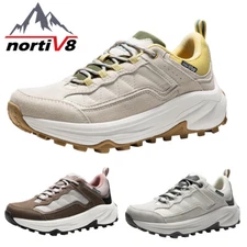 NORTIV 8 Women's Waterproof Hiking Shoes Arch Support Trekking Walking Sneakers