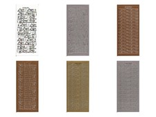 Christmas Peel Offs - * - Colourful stickers for festive card-making BOGOF