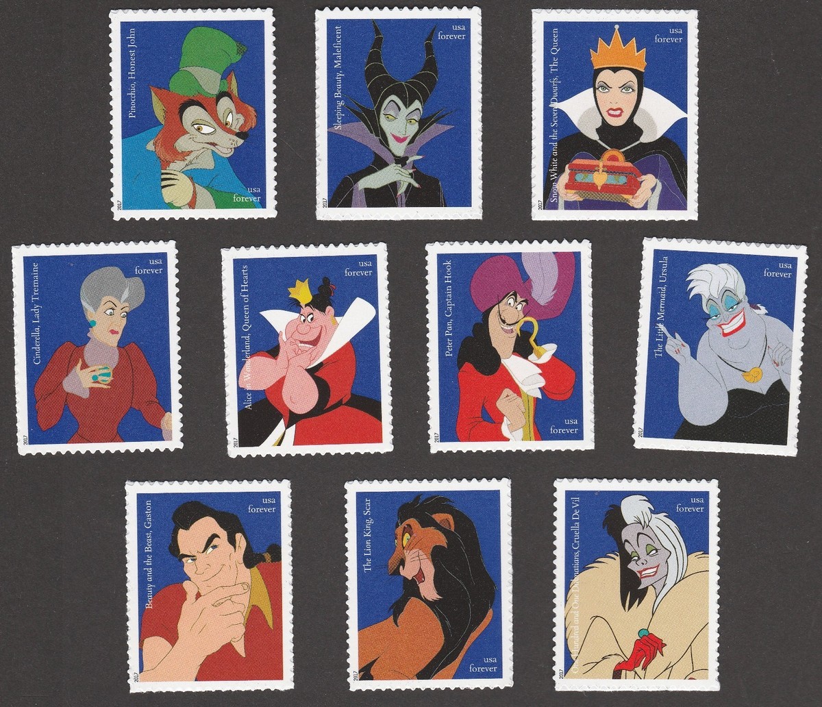 US 5213-5222 Disney Villains F set 10 MNH 2017 | eBay