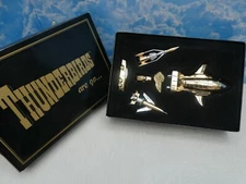 THUNDERBIRDS ARE GO LUXURY BOX SET ITC 1995 METAL GOLD AND SILVER 7 PIECES