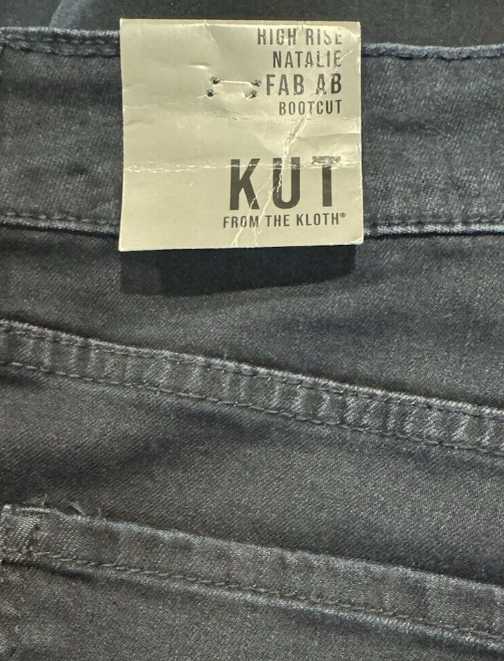 NEW Kut From The Kloth Natalie High Rise Fab Ab Bootcut Blue Jeans Size