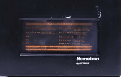 Operator Interface Panels - Nematron As-Is