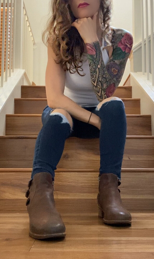 Mid Calf Block Heel Booties Boots 