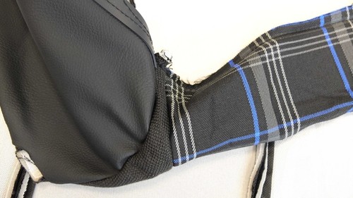VW Golf GTI MK1 Coupe, Front and Rear Seat Covers Blue Line, OEM Design, NEW - Picture 11 of 18