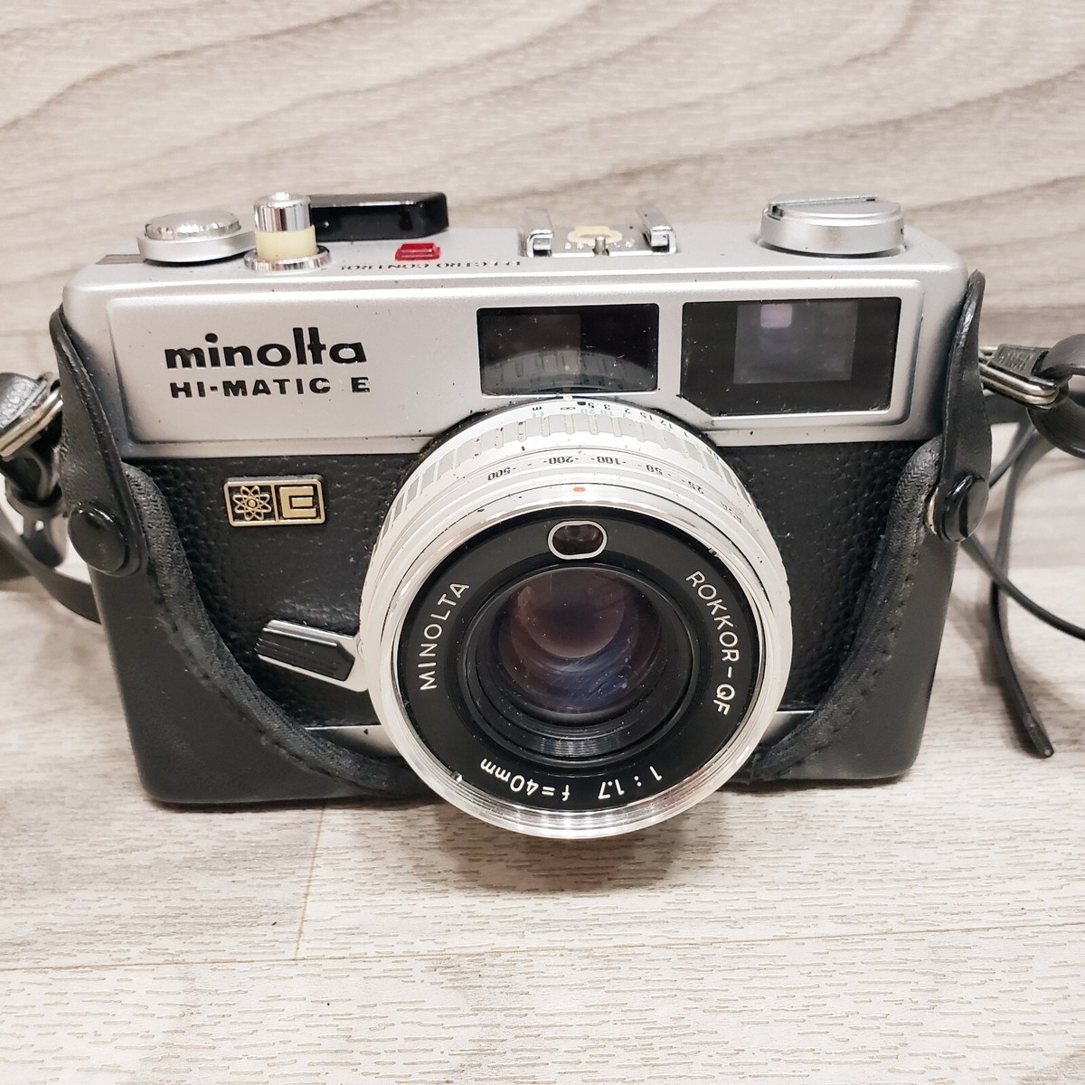 Minolta Hi-Matic E Rangefinder 35mm Film Camera 38mm F2.7 lens w