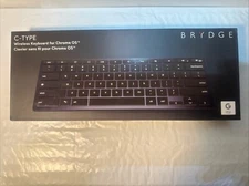 Brydge C-Type Wireless Bluetooth/USB Wired Desktop Keyboard for Chrome OS