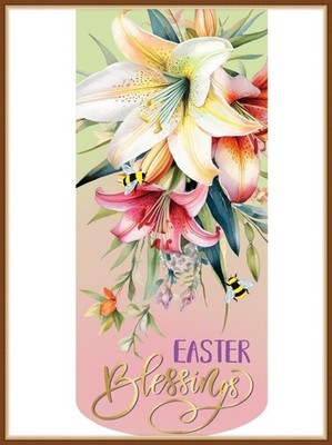 EVERGREEN GARDEN FLAG * LILY BLESSINGS * SUEDE EVERLASTING IMPRESSIONS - NEW