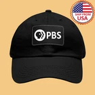 PBS Public Broadcasting Service Dad Hat With Leather Patch