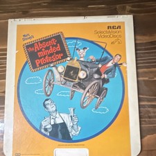 Walt Disney The Absent-Minded Professor CED Black White Movie CED Case