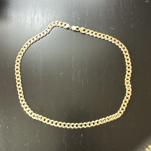 Kay 10k Yellow Gold Curb Link Chain Necklace, 51g, 22in, 8.9mm, Solid