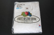 1986 Fruit of the Loom Men's 3 Pack Crew Neck White T-Shirts 46-48XL PLEASE READ