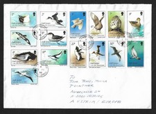 SOUTH GEORGIA KING EDWARD POINT TO AUSTRIA BIRDS FULL SET ON COVER 1996