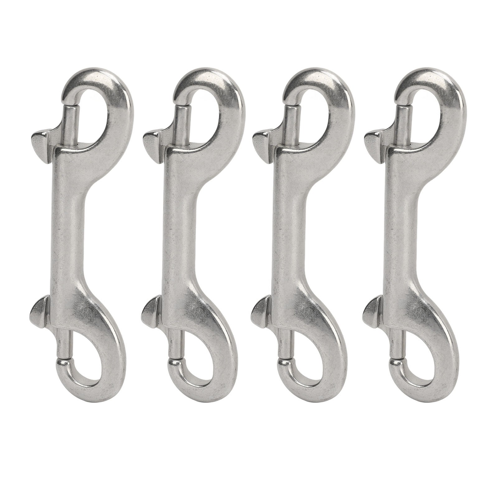 ✿ 4PCS Double Ended Bolt Snap Hooks Marine Grade 316 Stainless Steel B Shape C