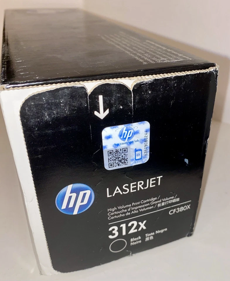 Cartucho de tóner LaserJet negro alto rendimiento HP 312X, ~4.400 páginas, CF380X (SELLADO) Foto 3 de 4