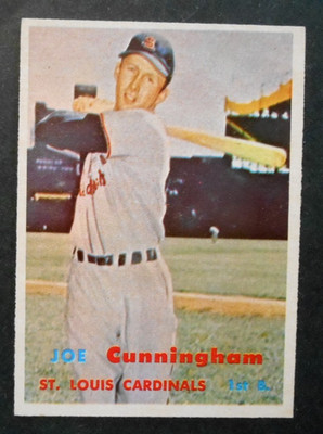 1957 Topps #304 JOE CUNNINGHAM St. Louis Cardinals EXMT Nice!!