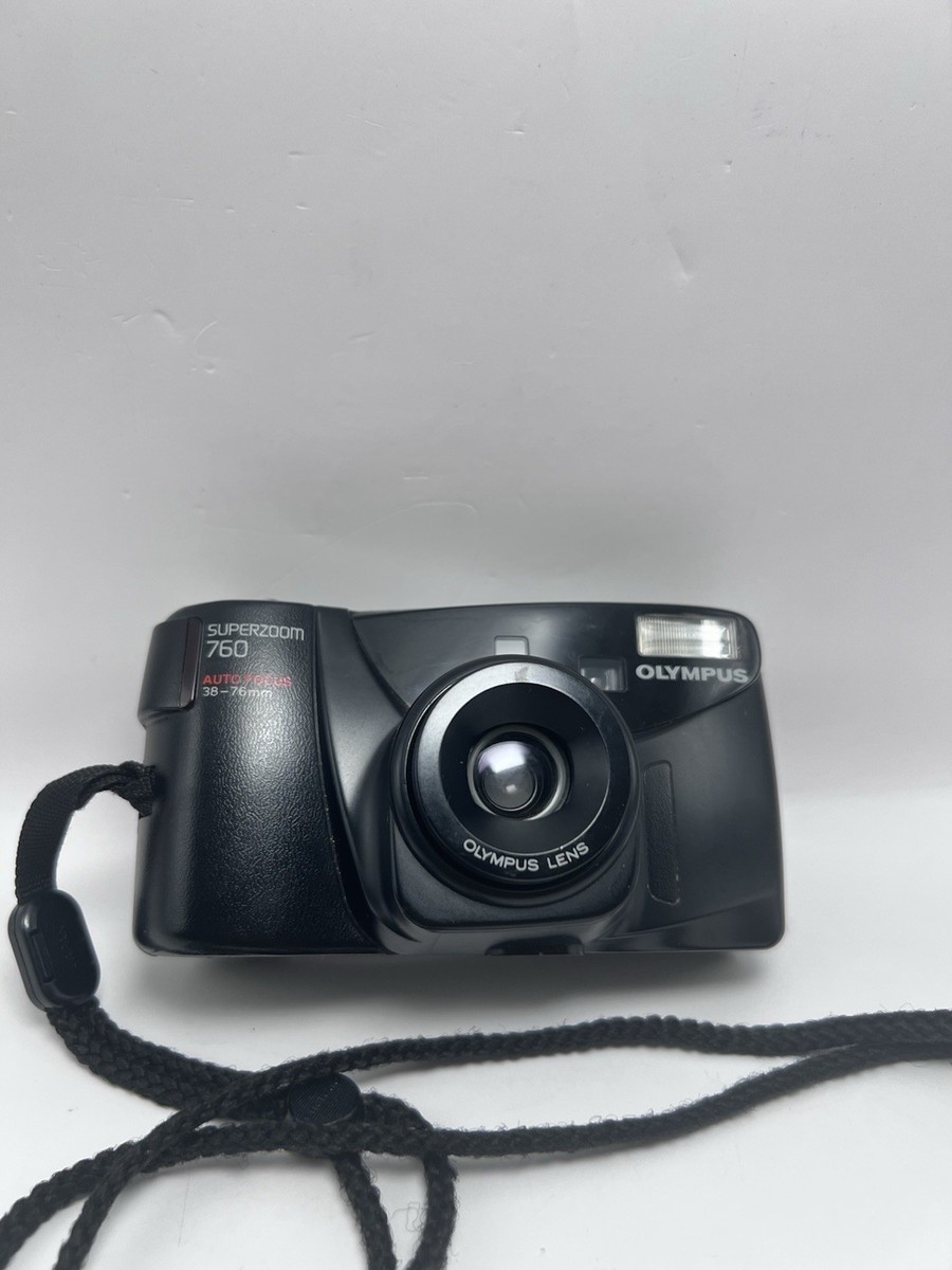 Olympus Superzoom 760 35mm Point & Shoot Film Camera - Black