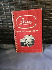 Vintage Original Leica Product Directory Book Booklet Brochure Sep 1 Of 1954 A