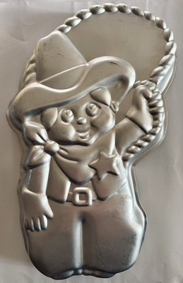 Wilton Metal Cowboy Cake Pan Clown Mold 502-3363 Vintage
