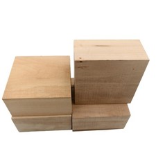 4PCS Basswood Carving Blocks, Whittling Wood Carving Kit, Unfinished Wooden B