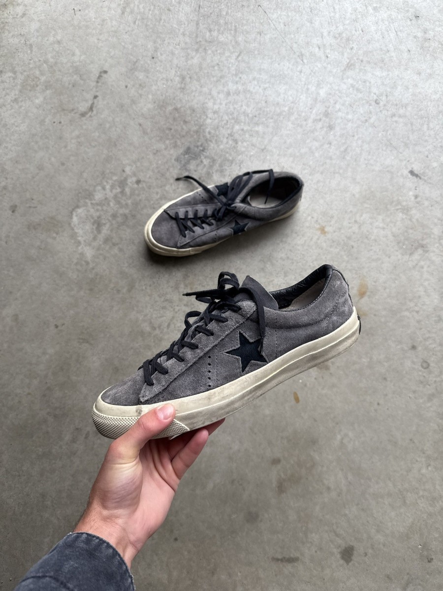 Converse X John Varvatos ONE Star Player Ox Suede Grey Men's Size