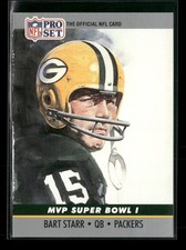 1990 Pro Set #1 Bart Starr Green Bay Packers