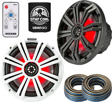 6.5" Marine Speakers 1 Pair OEM Coaxial Speakers for Boat with White and Char