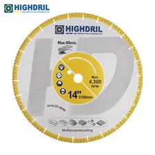 14"/ 350mm Diamond Saw Blade All Purpose Cutting Wheel Circular Wheel Concrete