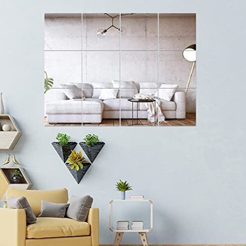 Reflective and Flexible Mirror Sheets 20 x 20 cm Expand your Living Space - Bild 11 von 20