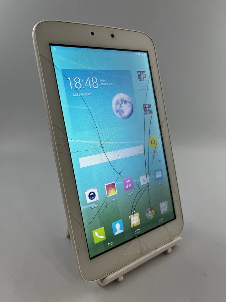 Alcatel One Touch Pop 7S P330X White O2 Network 4GB Android Tablet Cracked - Image 2 of 4