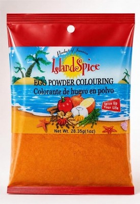 Island Spice Egg Powder Colouring Spice 1oz -2 Pks Fried Chicken Enhancer