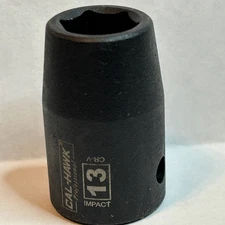 Cal- Hawk Professional Impact  Socket  13 mm x 1/2" Dr  6Pt  Free USA Shipping