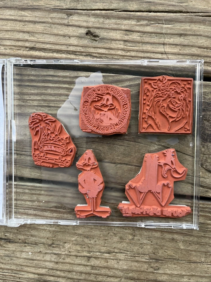 Набор из 5 мультяшных марок * снятые с производства резиновые штампы - Изображение 2 из 2