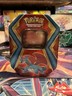 Pokemon TCG Celestial Storm Salamence Open Empty Tin w/Lid Collectible Card Game