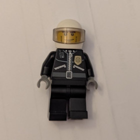 LEGO cty0230 Minifigure Town City Policeman Helmet Gold Badge 3658 Helicopter