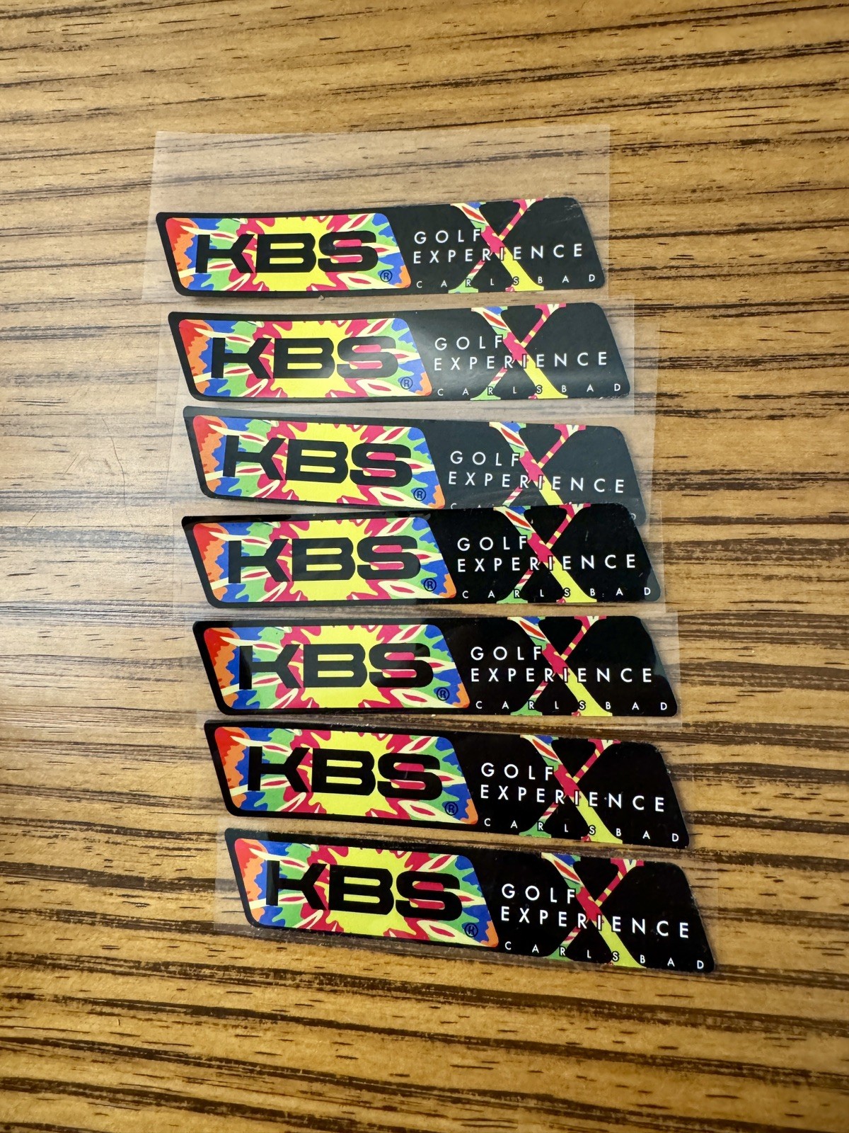 Brand New - Set of 7- KBS GOLF EXPERIENCE Shaft Labels ***EXTREMELY RARE***