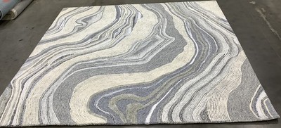 GREY / IVORY 8'-0'' x 8'-0'' Back Stain Rug, Reduced Price 1172684765 FTV121F-8SQ