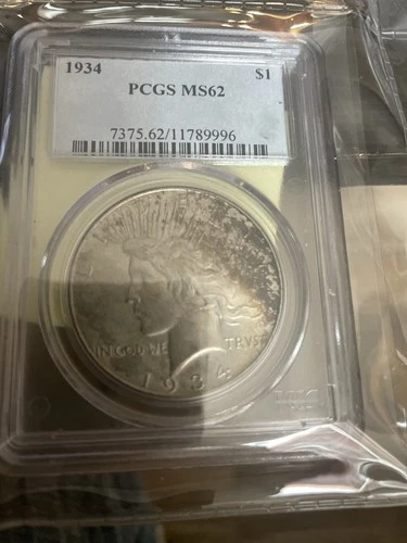 1934 Peace Dollar $1 MS62 PCGS Uncirculated Philadelphia Mint