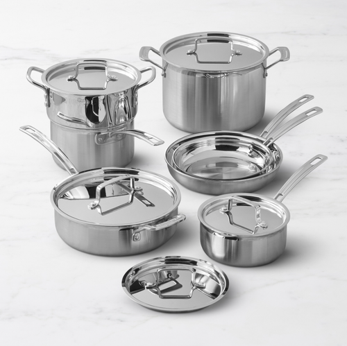 Cuisinart Multiclad Pro Tri-Ply Stainless-Steel 12-Piece Cookware Set - NEW - Picture 1 of 5