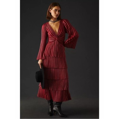 Anthropologie Cecilia Prado Twist Front Waterfall Tiered Modi Dress Womens SP