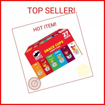 Pringles Potato Crisps Chips, Snack Stacks, Lunch Snacks, Variety Pack (27 Cups)